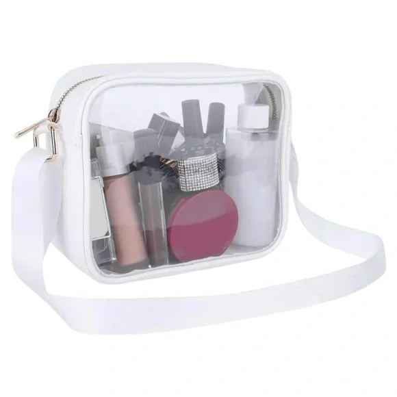 Clear Crossbody Bag - White - Picture 2 of 2